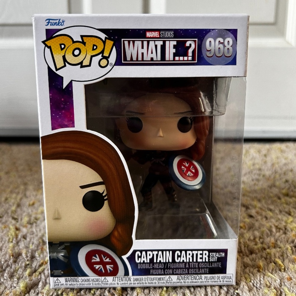 Funko POP Marvel: What If? - Captain Carter, Stealth Suit, Multicolor